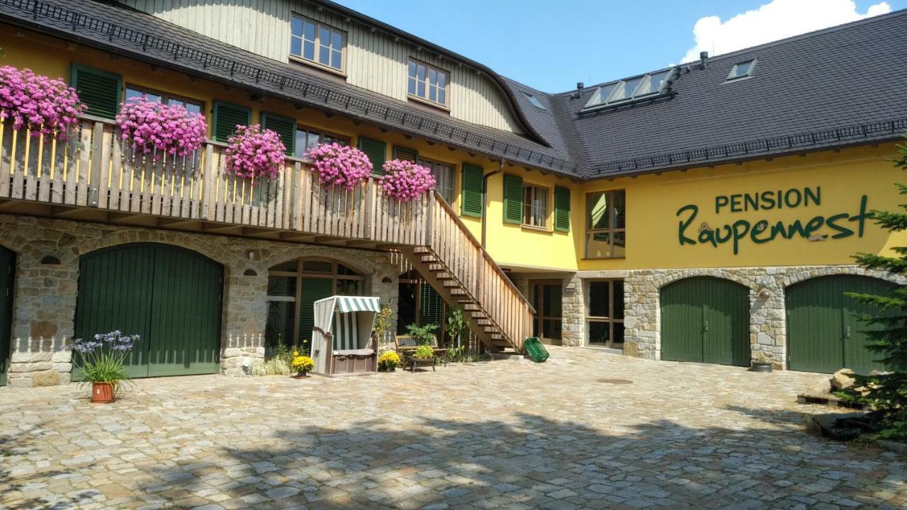 Pension Raupennest Mit Blockhaussauna Bautzen Exterior foto
